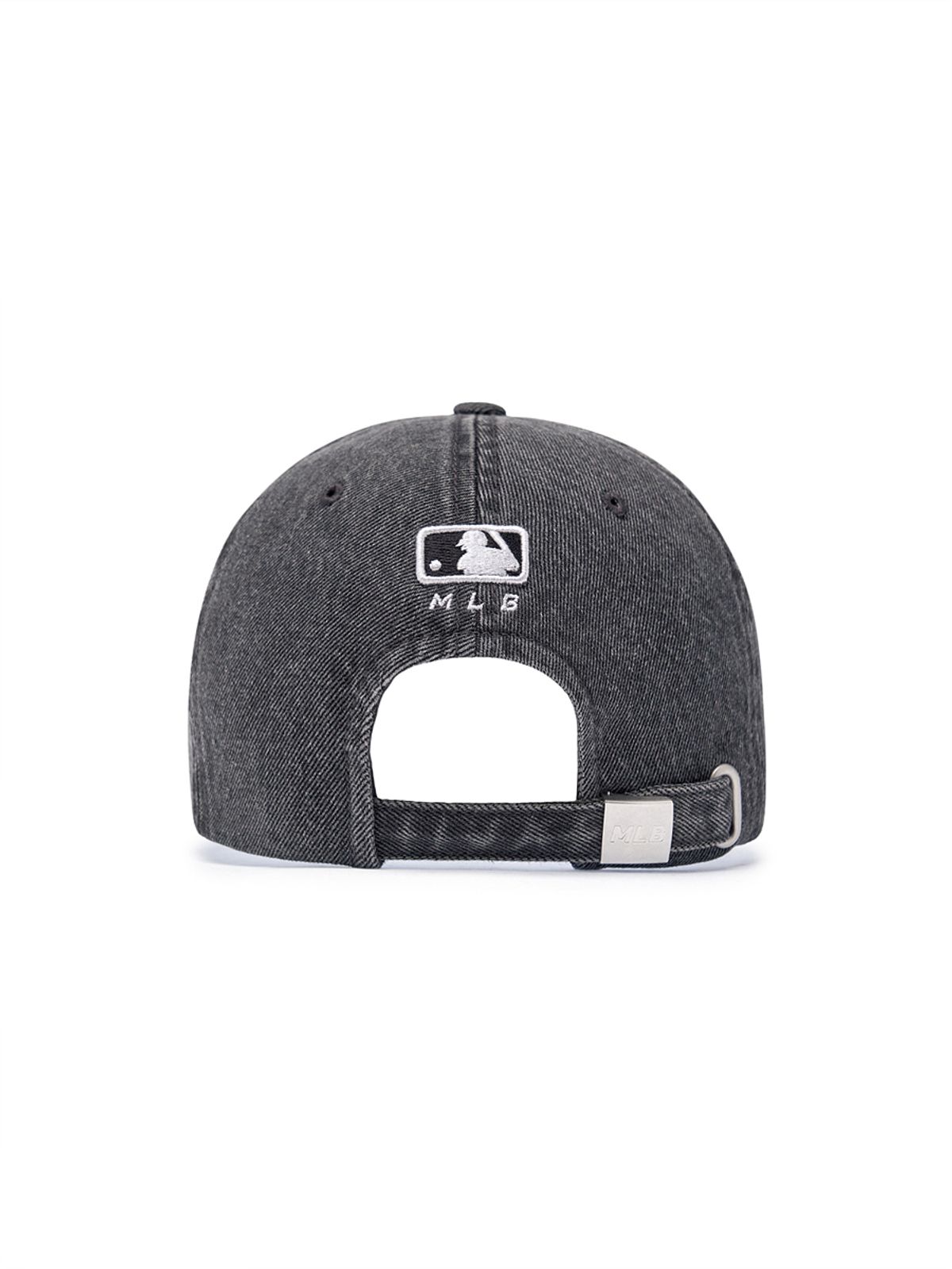 엠엘비(MLB) 빈티지 디스트로이드 데님 언스트럭쳐 볼캡 NY (Black)