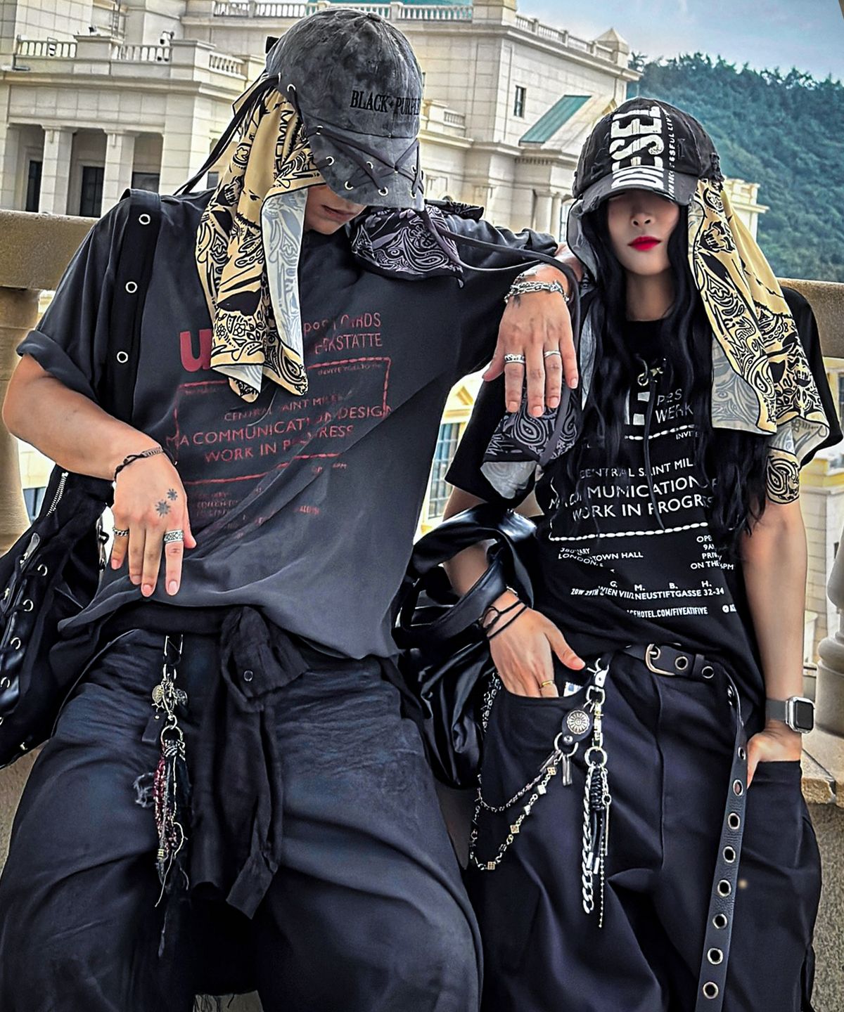 더마일(THEMILE) CENTRAL MILES CREW [BLACK]