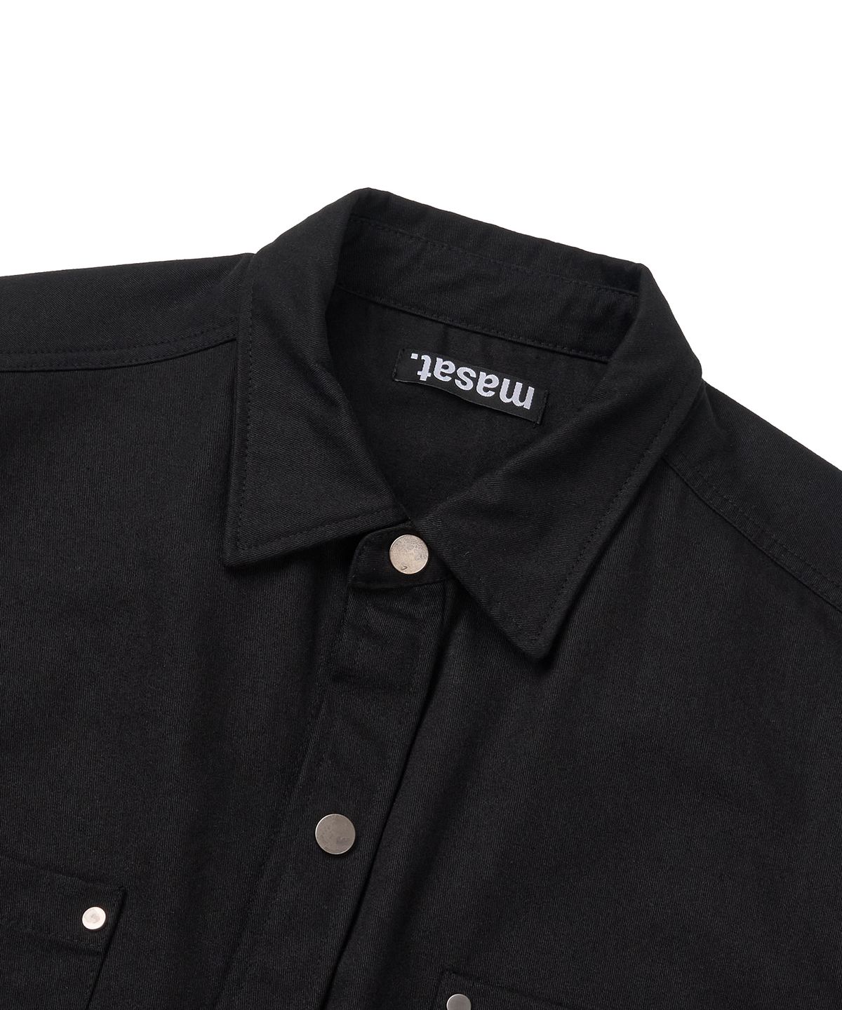 마사트(MASAT) Carpenter Work Short Sleeve Shirts _ Black