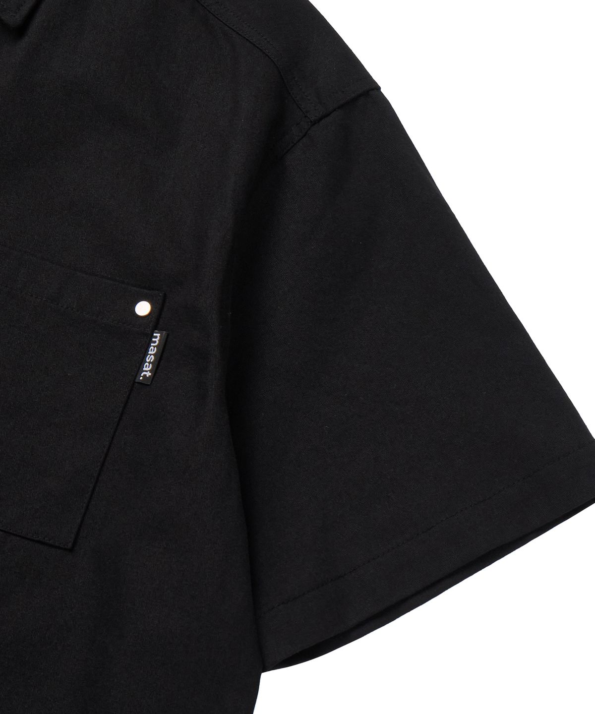 마사트(MASAT) Carpenter Work Short Sleeve Shirts _ Black