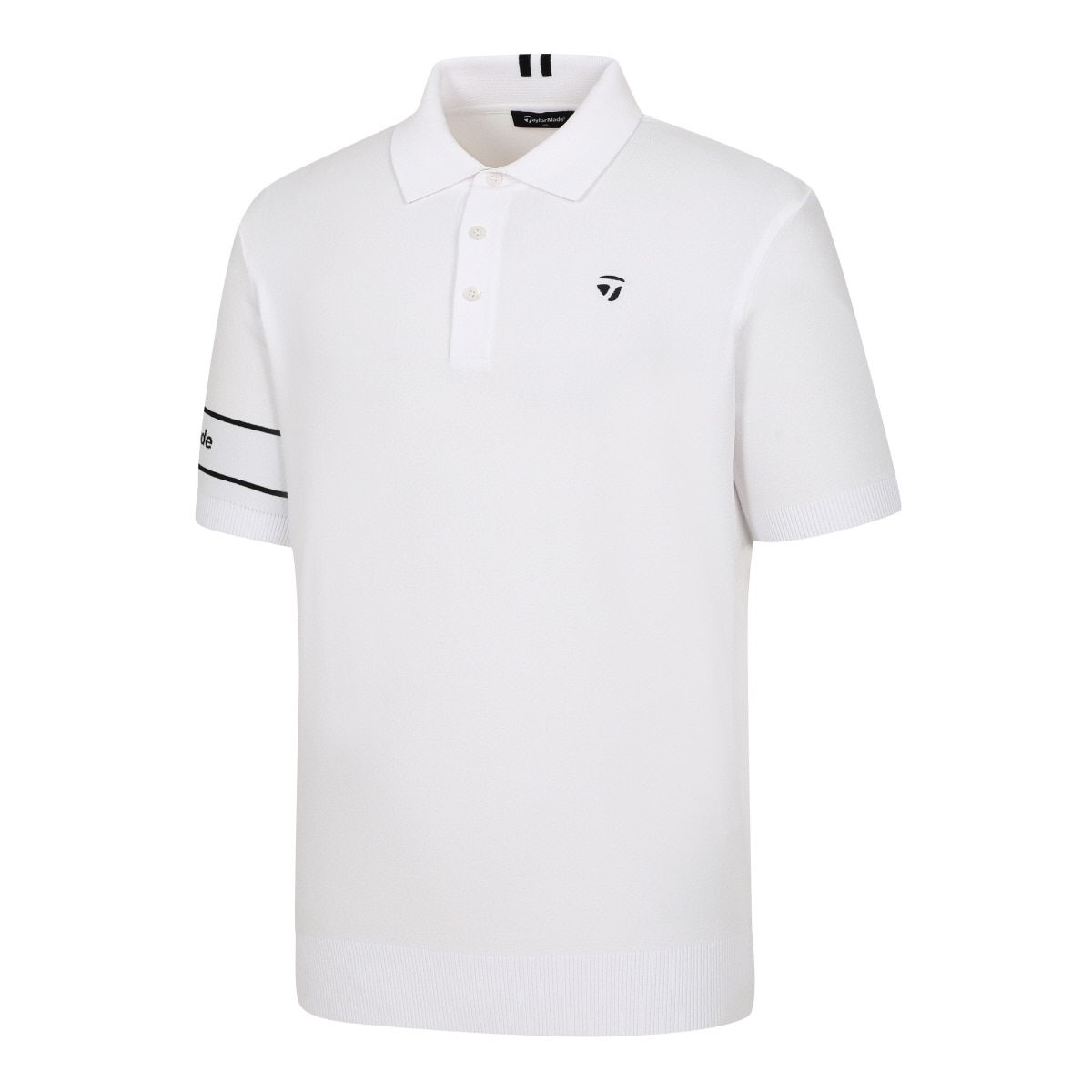 테일러메이드 어패럴(TAYLORMADE APPAREL) 남성 소매 로고 카라 반팔 니트 TSO-31HG21-101