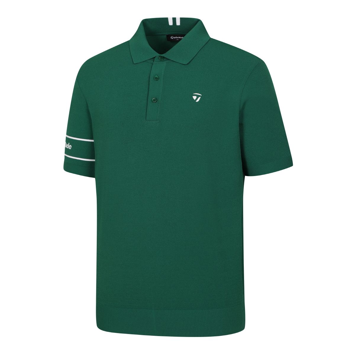 테일러메이드 어패럴(TAYLORMADE APPAREL) 남성 소매 로고 카라 반팔 니트 TSO-31HG21-804