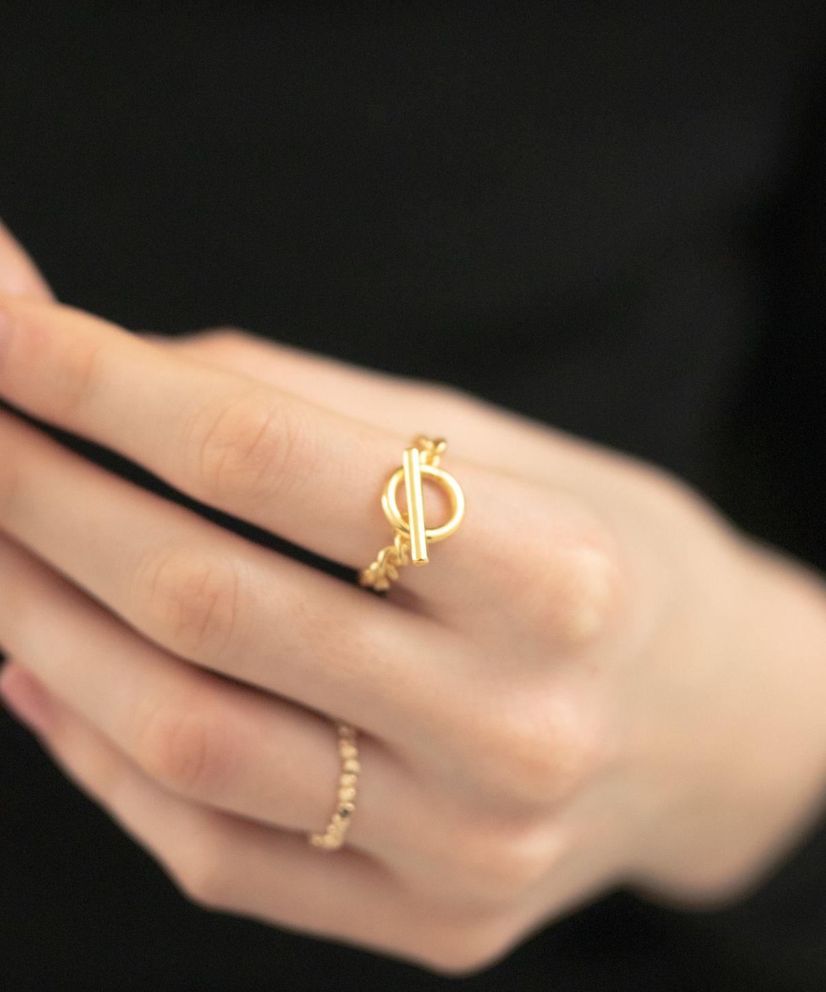 노비스도쿄(NOVICE TOKYO) 멘텔 체인 링 Mantel Chain Ring / Gold