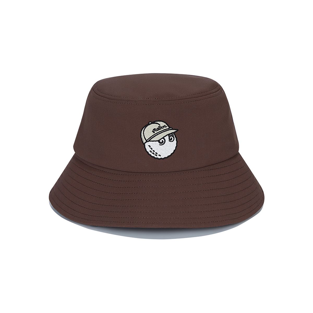 말본 골프(MALBON GOLF) 말본 로고 티 홀더 버킷햇 BROWN