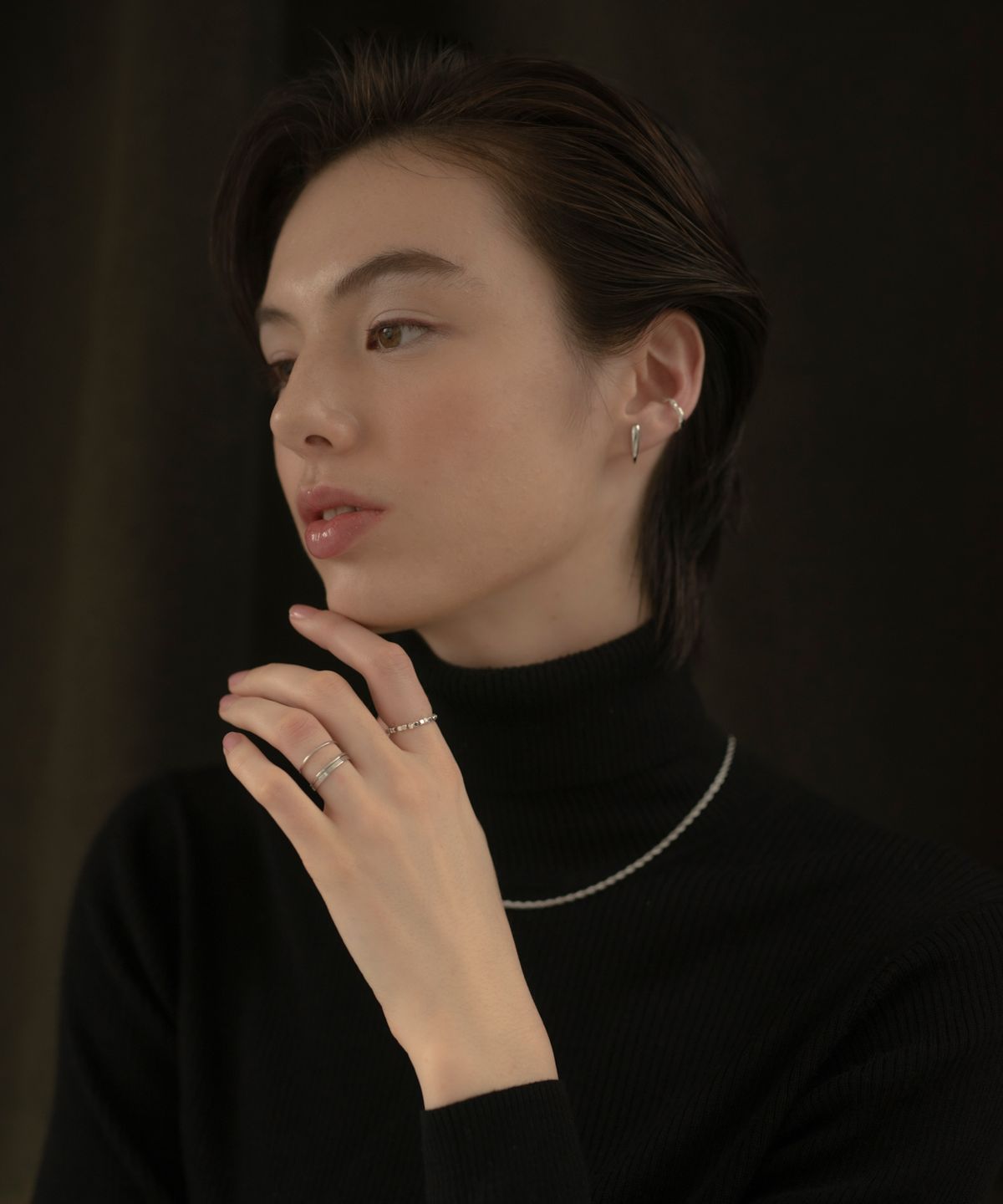 노비스도쿄(NOVICE TOKYO) 미니 드롭 피어스 Mini Drop Pierce / Silver