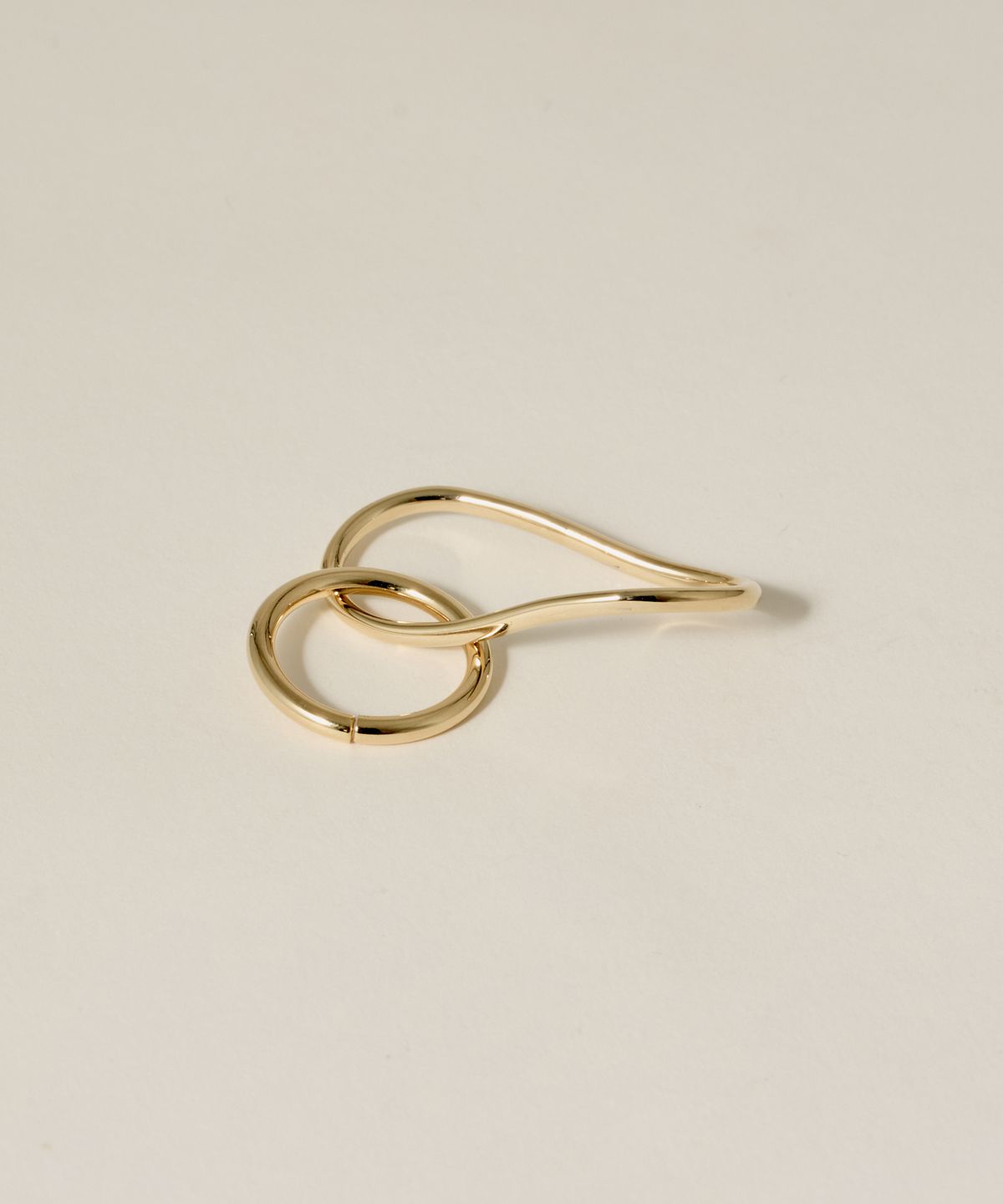 노비스도쿄(NOVICE TOKYO) 뉘앙스 더블 핑거 링 Nuance Double Finger Ring / Gold