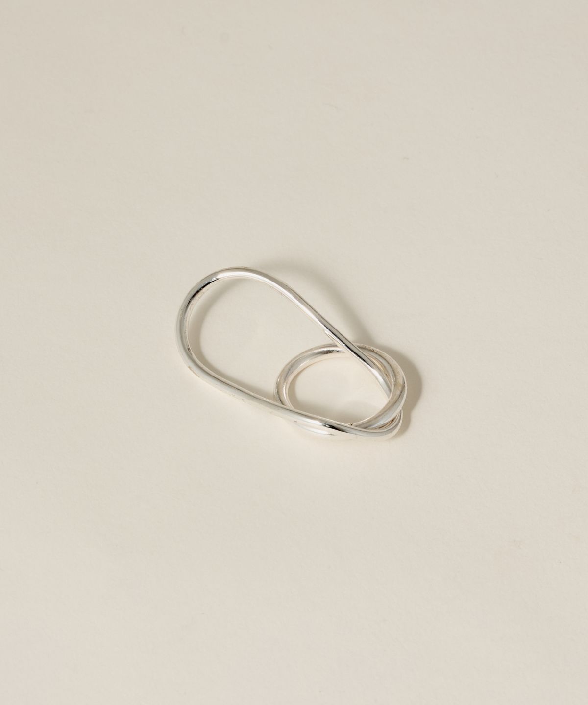 노비스도쿄(NOVICE TOKYO) 뉘앙스 더블 핑거 링 Nuance Double Finger Ring / Silver