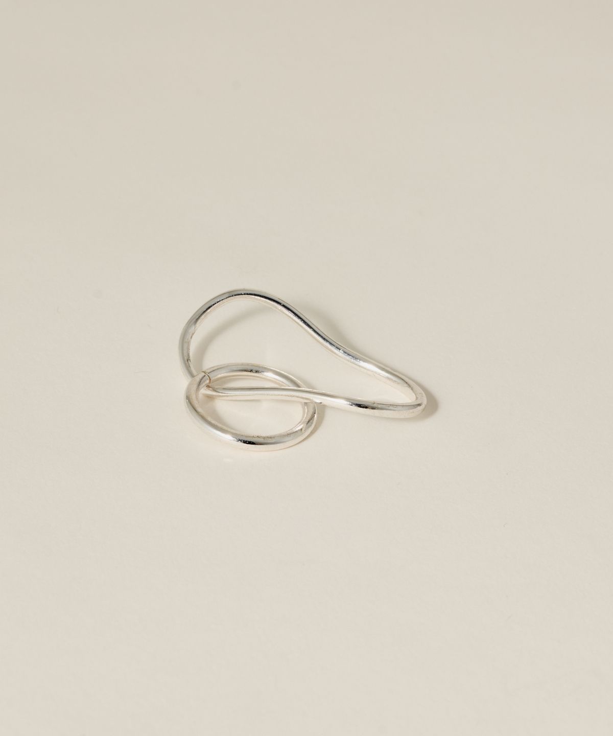 노비스도쿄(NOVICE TOKYO) 뉘앙스 더블 핑거 링 Nuance Double Finger Ring / Silver