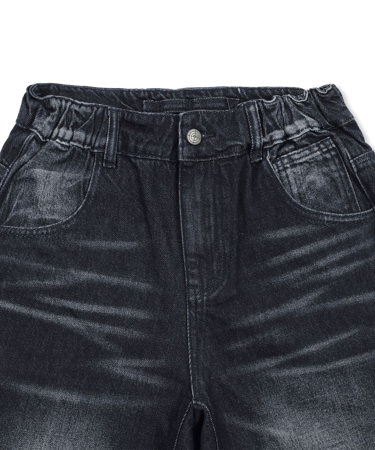 글랙(GLACK) GP110 그림 펑크 워싱 데님 팬츠 (BLACK)