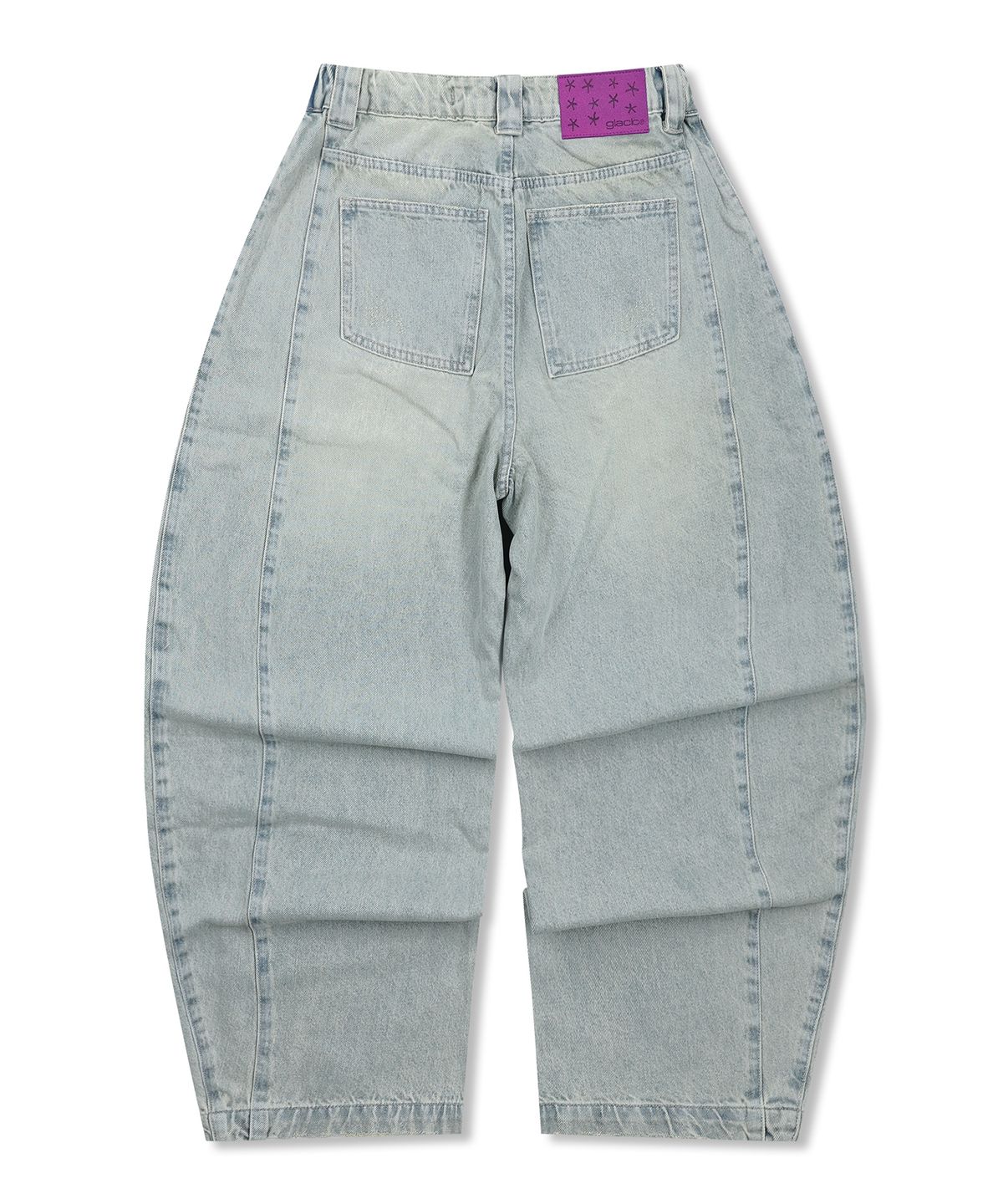 글랙(GLACK) GP169 아웃플리츠 커브드 데님 팬츠 (INDIGO)