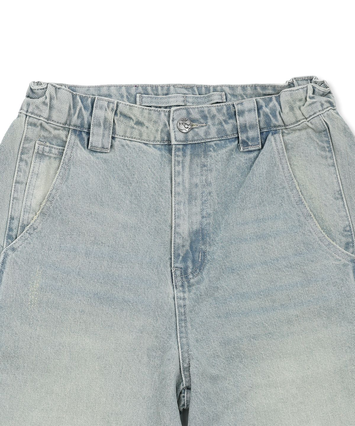 글랙(GLACK) GP169 아웃플리츠 커브드 데님 팬츠 (INDIGO)