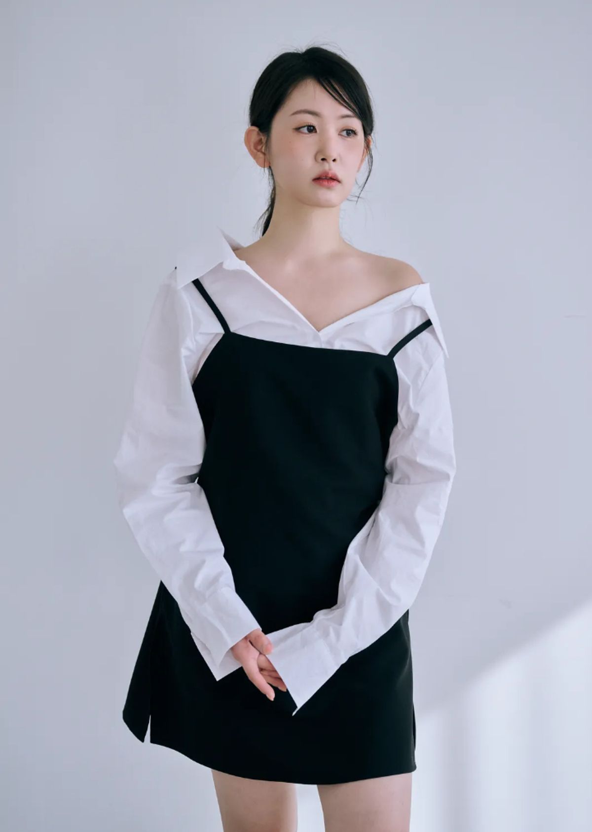 바이서우(BYSEOWOO) 알리 투웨이 심플 원피스 블랙