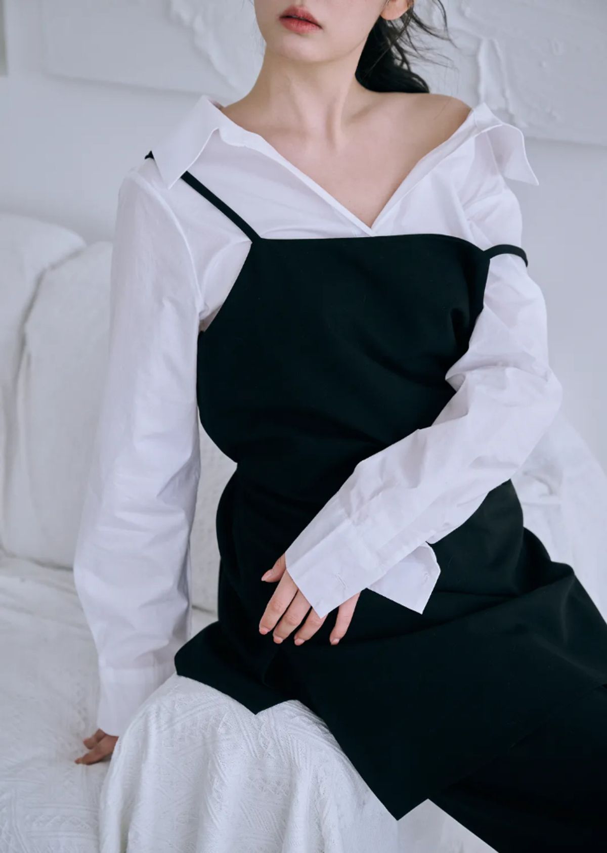바이서우(BYSEOWOO) 알리 투웨이 심플 원피스 블랙