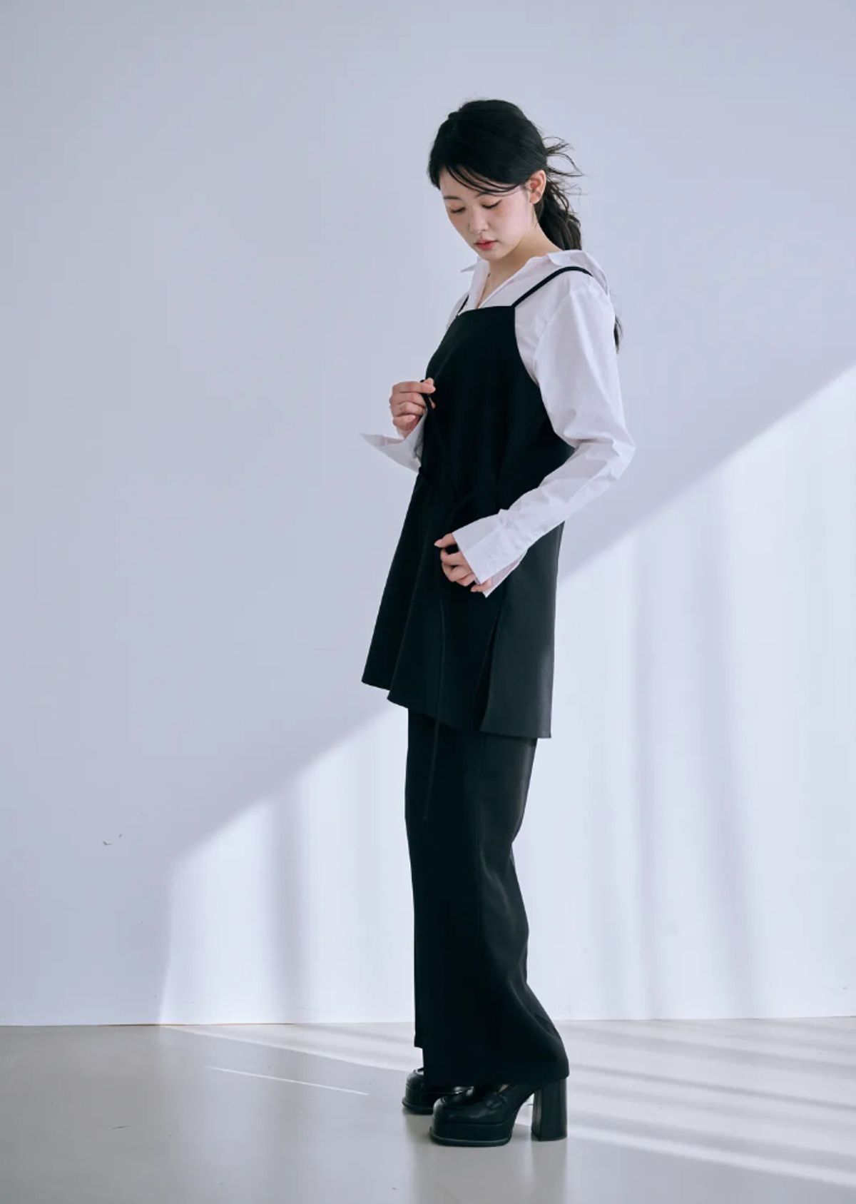 바이서우(BYSEOWOO) 알리 투웨이 심플 원피스 블랙