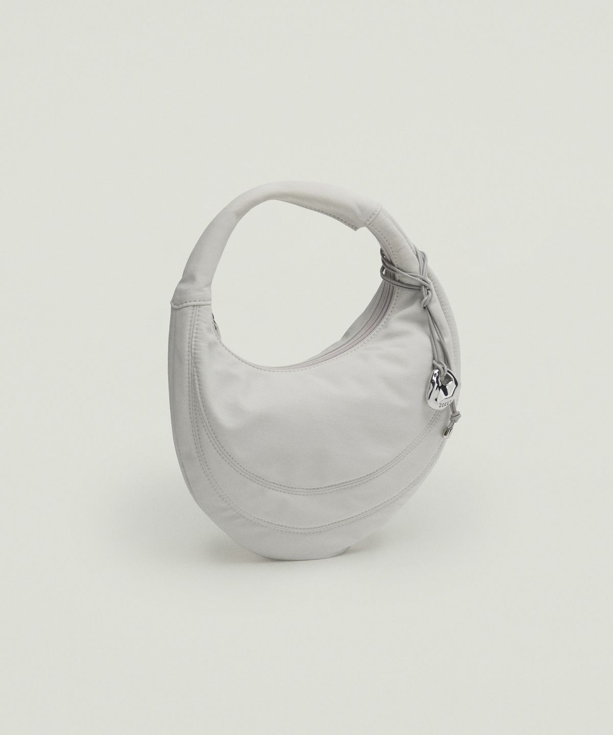 조에뜨(ZOEET) PEBBLE MINI TOTE FABRIC BAG (SNOW)