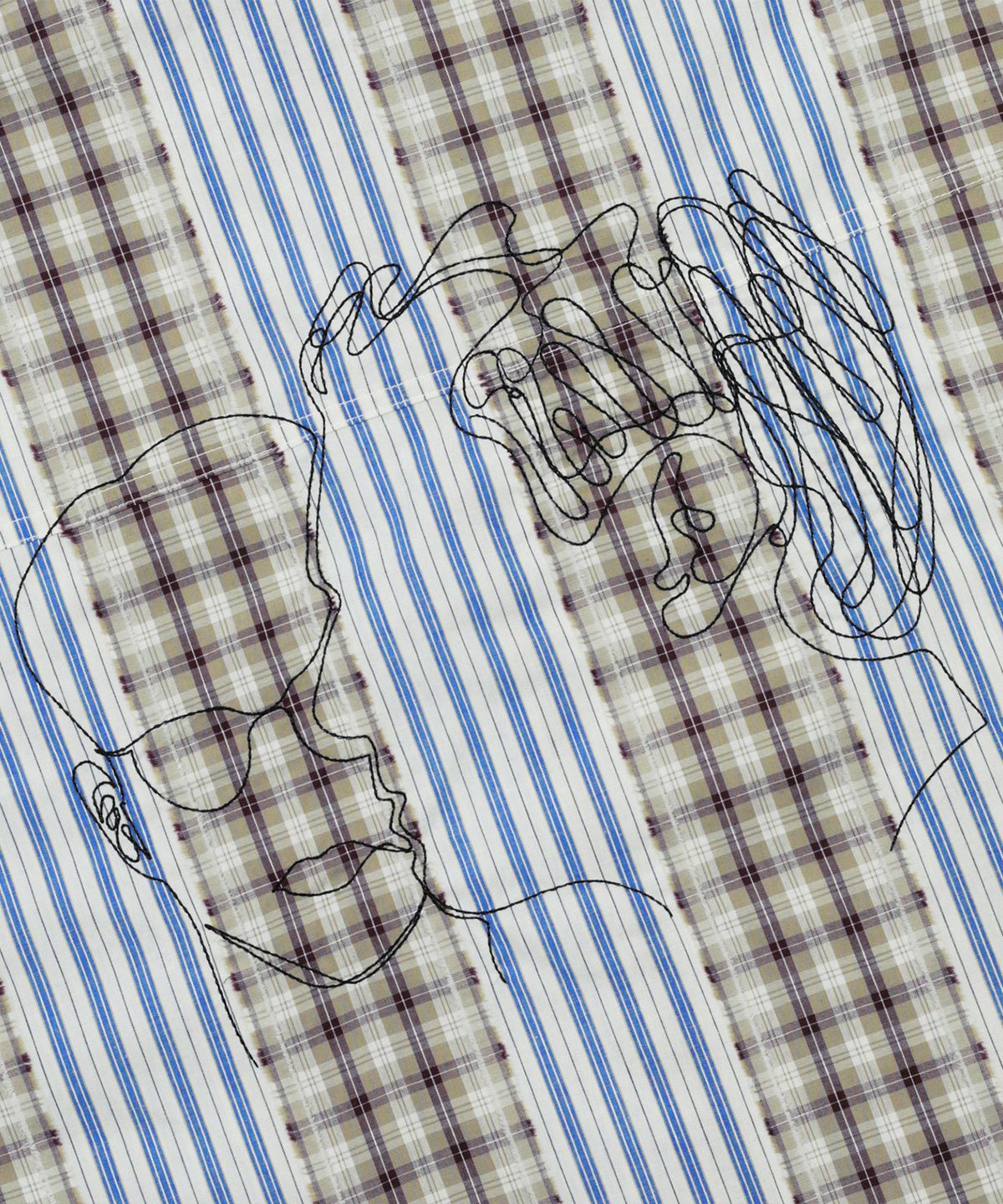 글랙(GLACK) GS011 리플리 크로키 와이드 셔츠 (BROWN)