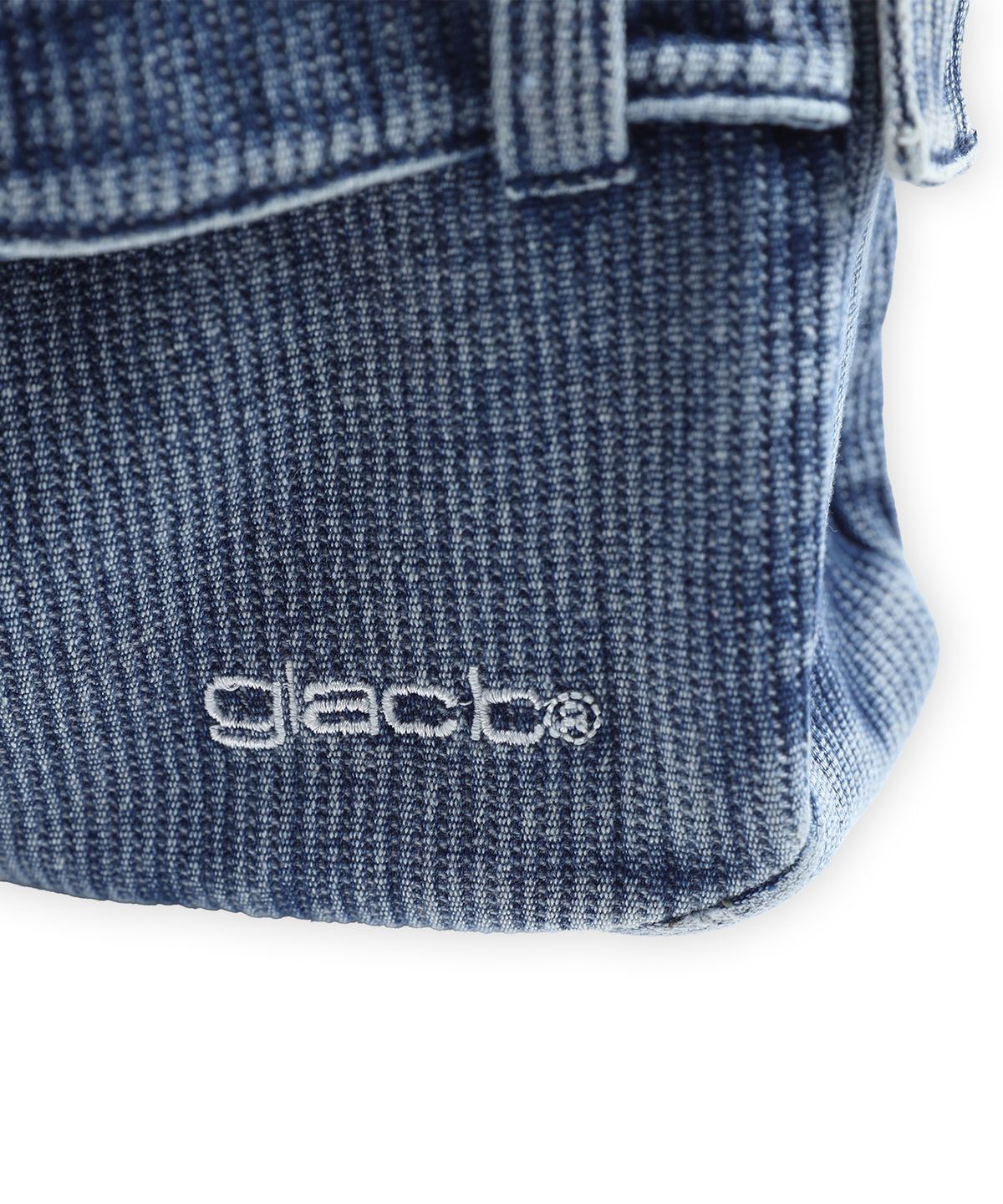 글랙(GLACK) GB009 벨트 디테일 데님 숄더백 (INDIGO)