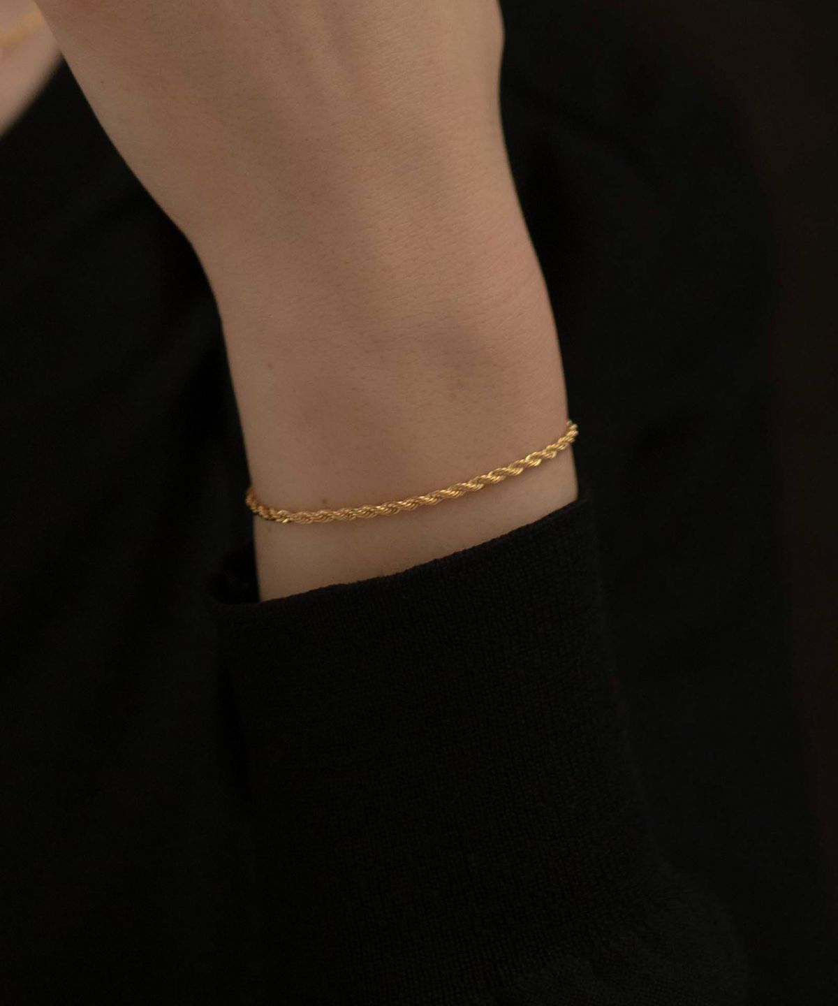 노비스도쿄(NOVICE TOKYO) 로프 체인 팔찌 Rope Chain Bracelet / Gold