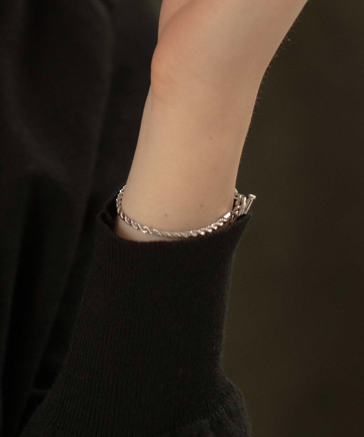 노비스도쿄(NOVICE TOKYO) 로프 체인 팔찌 Rope Chain Bracelet / Silver