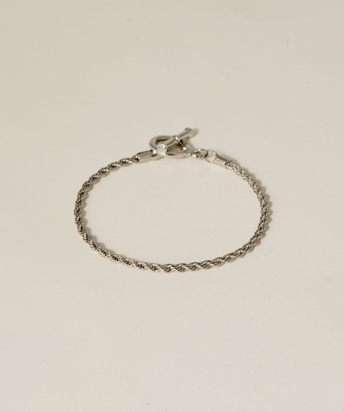 노비스도쿄(NOVICE TOKYO) 로프 체인 팔찌 Rope Chain Bracelet / Silver
