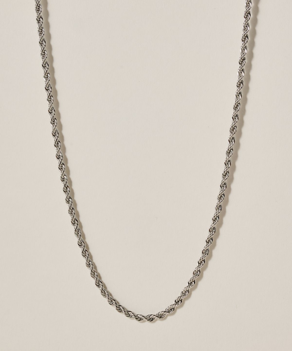 노비스도쿄(NOVICE TOKYO) 로프 체인 롱 초커 목걸이 Rope Chain Long Choker / Silver