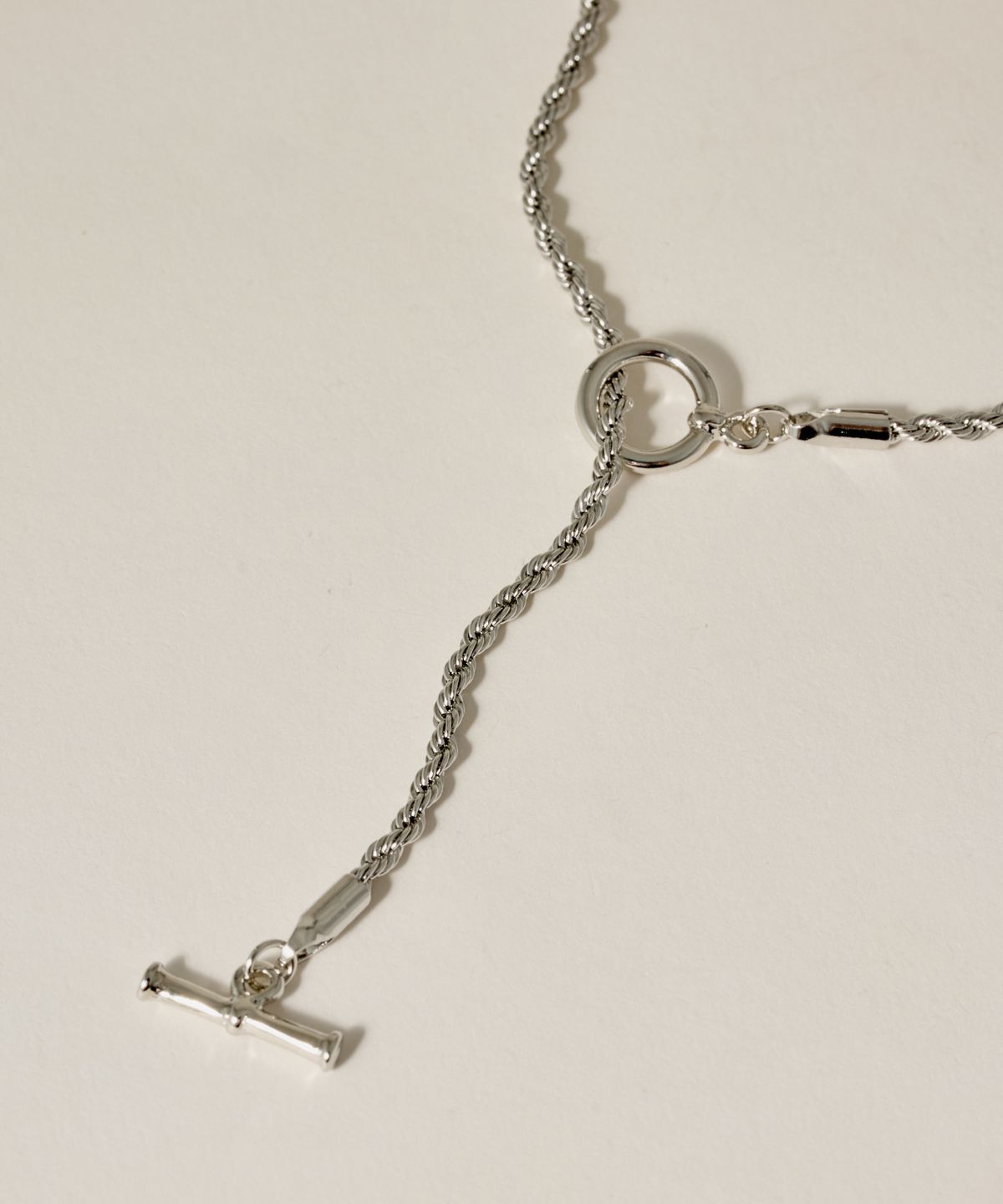 노비스도쿄(NOVICE TOKYO) 로프 체인 롱 초커 목걸이 Rope Chain Long Choker / Silver
