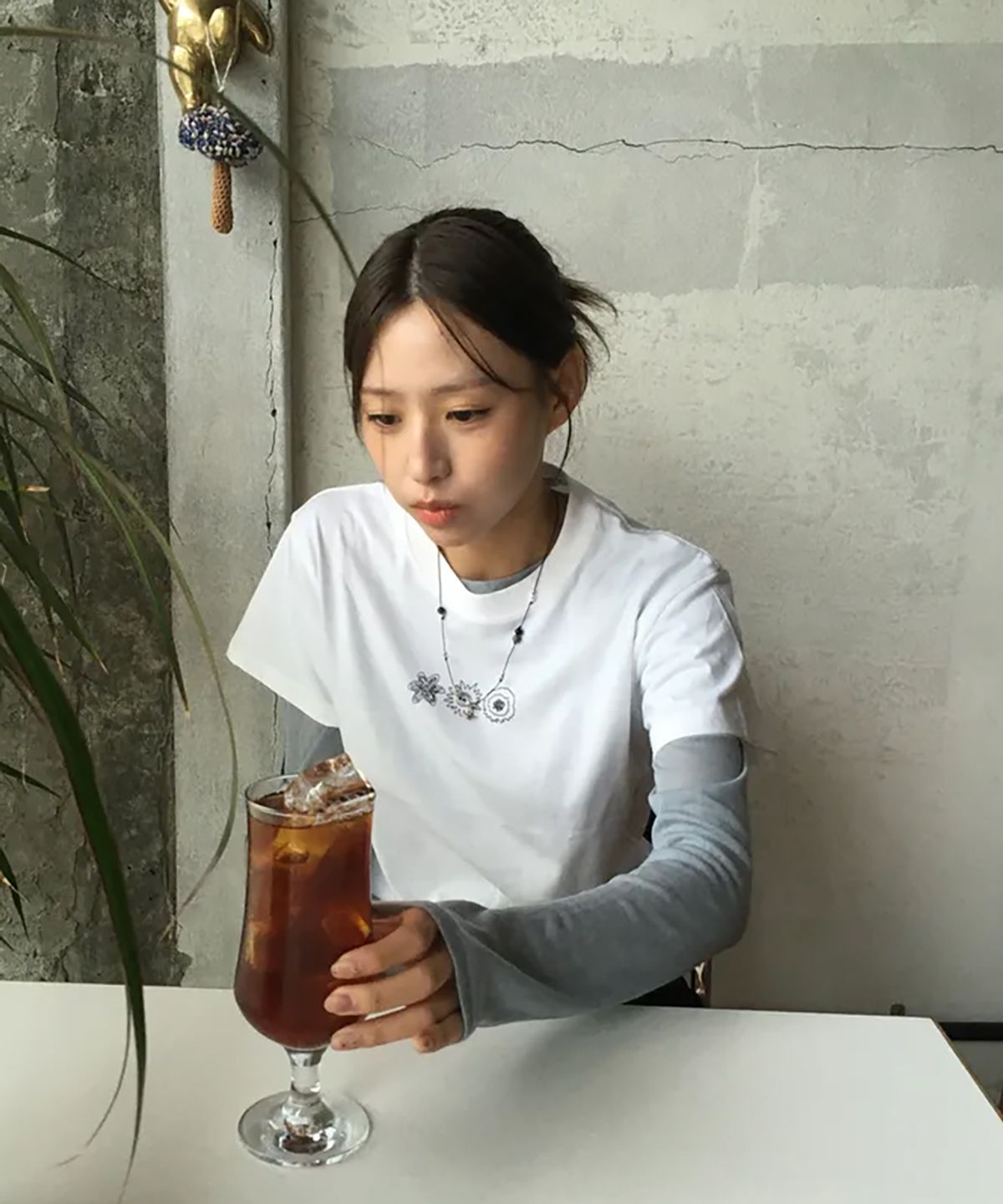 마이딥블루메모리즈(MY DEEP BLUE MEMORIES) (W) Nativity Mm Crop Tee (WHITE)