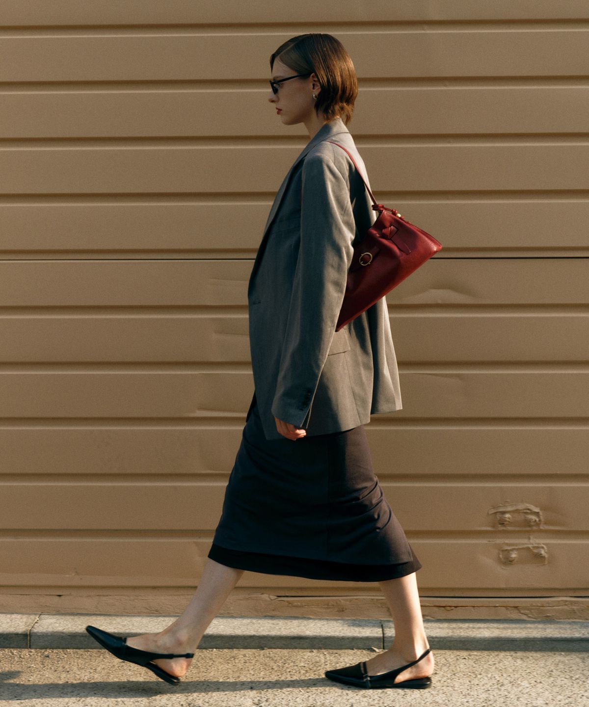 질스튜어트액세서리(JILLSTUART ACC) [BRETT]  브렛 가죽 버클 디테일 숄더백 S 3color