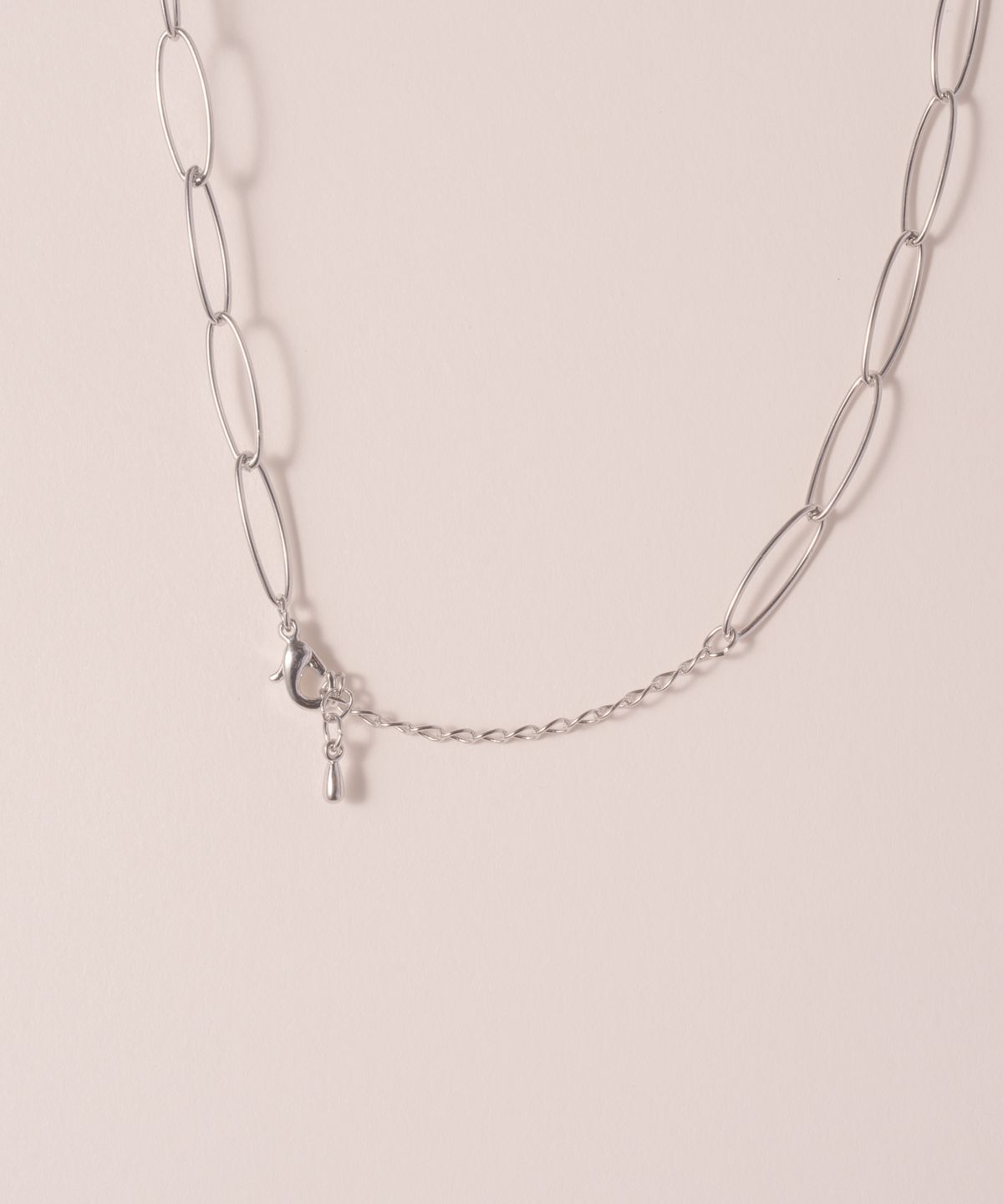 노비스도쿄(NOVICE TOKYO) 심플 체인 목걸이 2세트 Simple & Chain Necklace 2 set / Silver