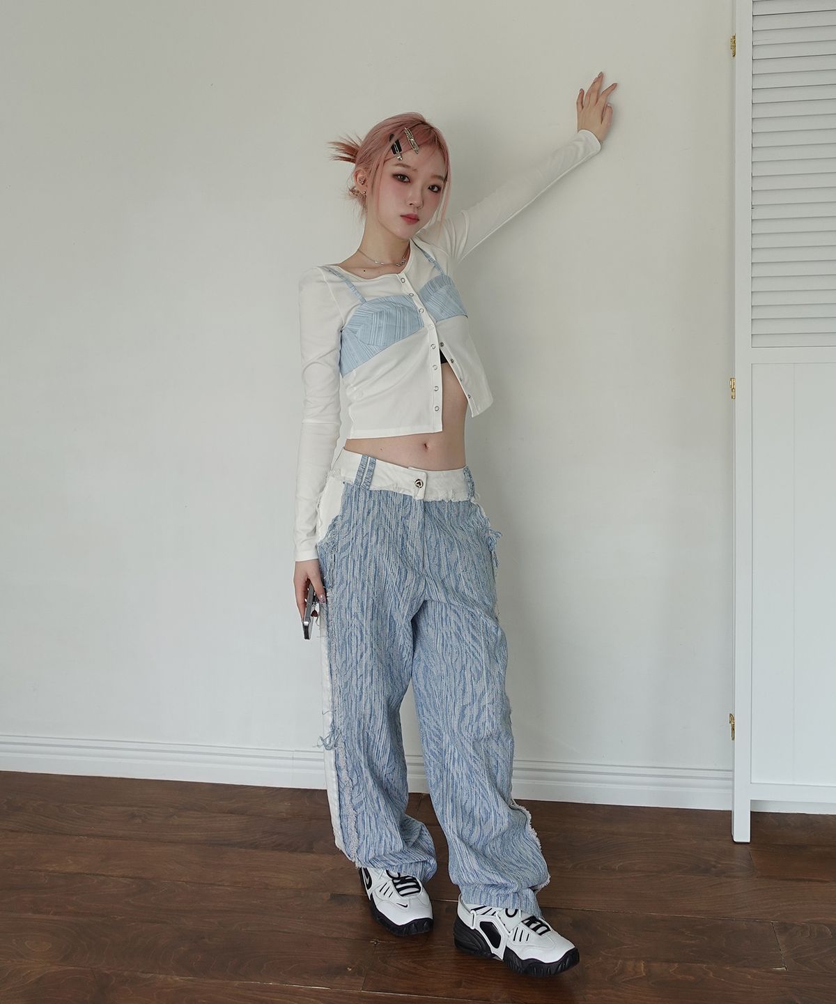 체리퀴리(CHERRYQUIRI) eyelet bustier cd - ivory