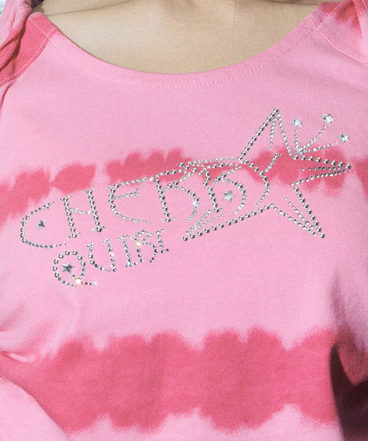 체리퀴리(CHERRYQUIRI) gem stone shirring top - pink