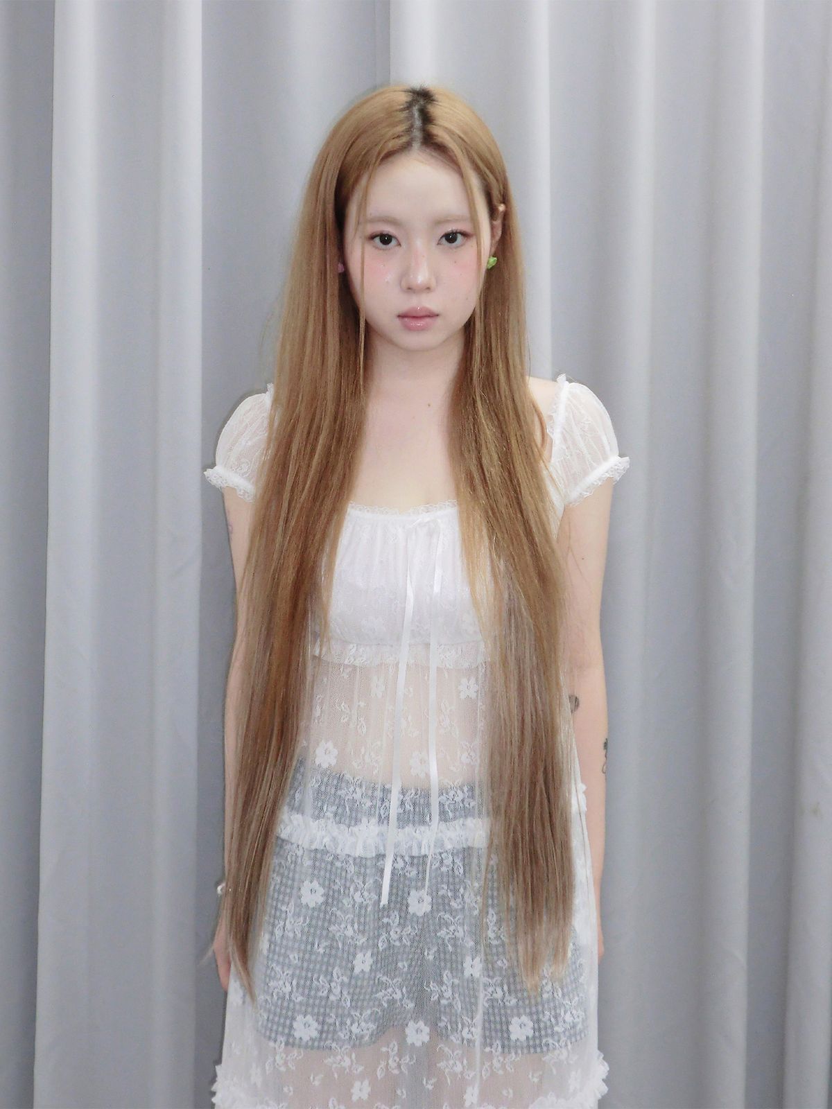 헤티(HETIT) 퓨어 레이스 롱 드레스 (화이트)