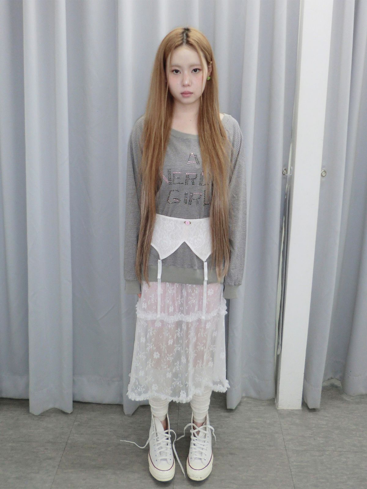 헤티(HETIT) 퓨어 레이스 롱 드레스 (화이트)