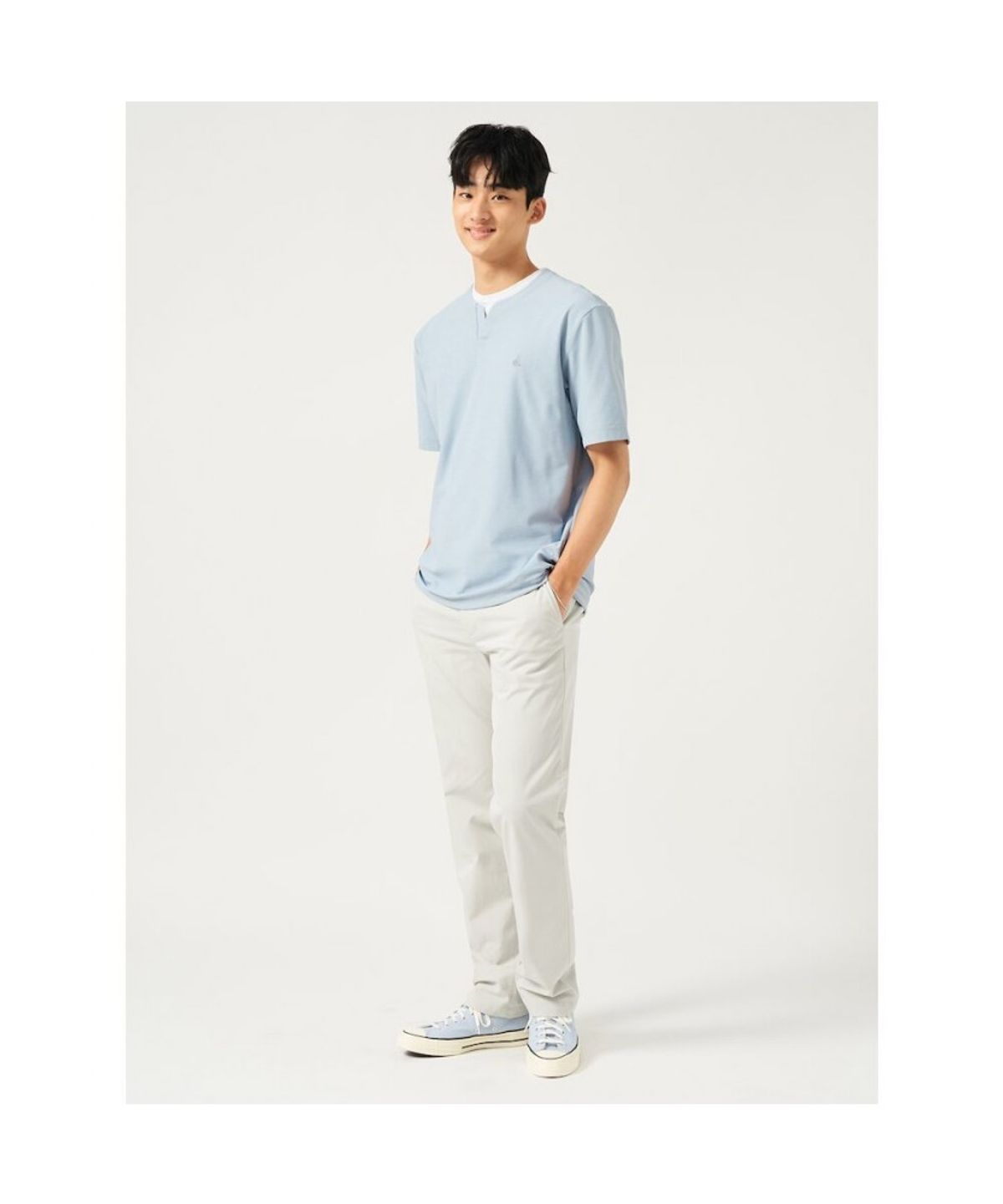 빈폴 멘(BEANPOLE MEN) 폴리 치노 스탠다드핏 팬츠  아이보리