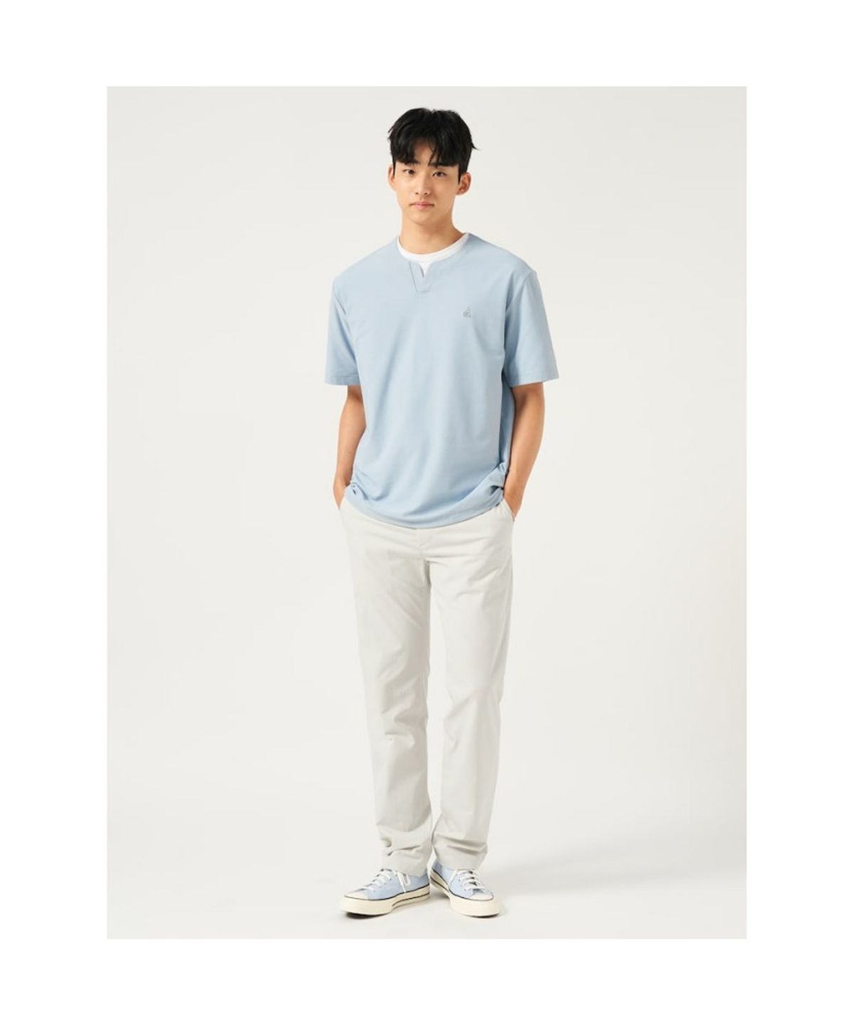 빈폴 멘(BEANPOLE MEN) 폴리 치노 스탠다드핏 팬츠  아이보리