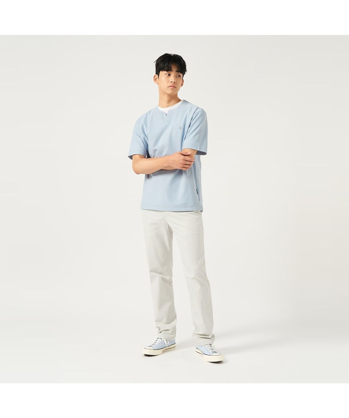 빈폴 멘(BEANPOLE MEN) 폴리 치노 스탠다드핏 팬츠  아이보리