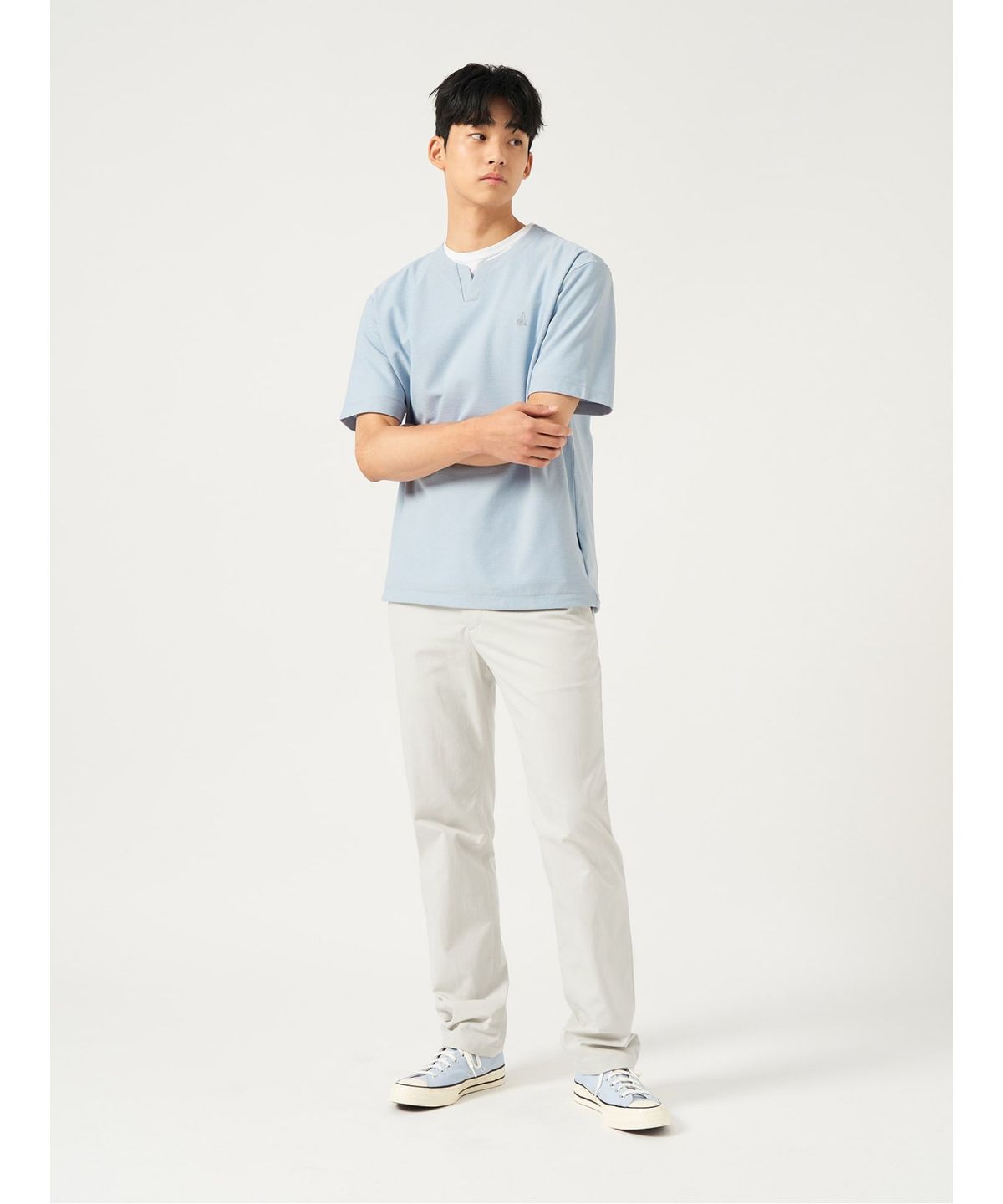 빈폴 멘(BEANPOLE MEN) 폴리 치노 스탠다드핏 팬츠  아이보리