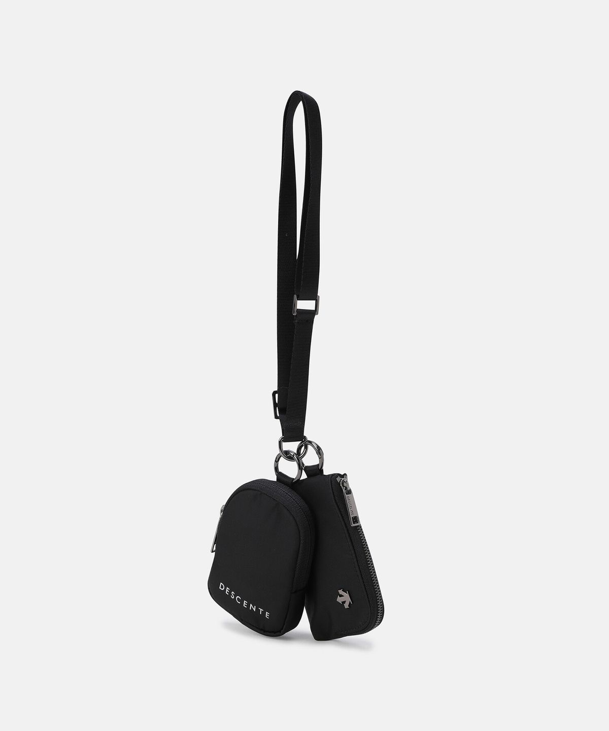 데상트(DESCENTE) 듀얼 파우치 블랙(SQ223UBG53)