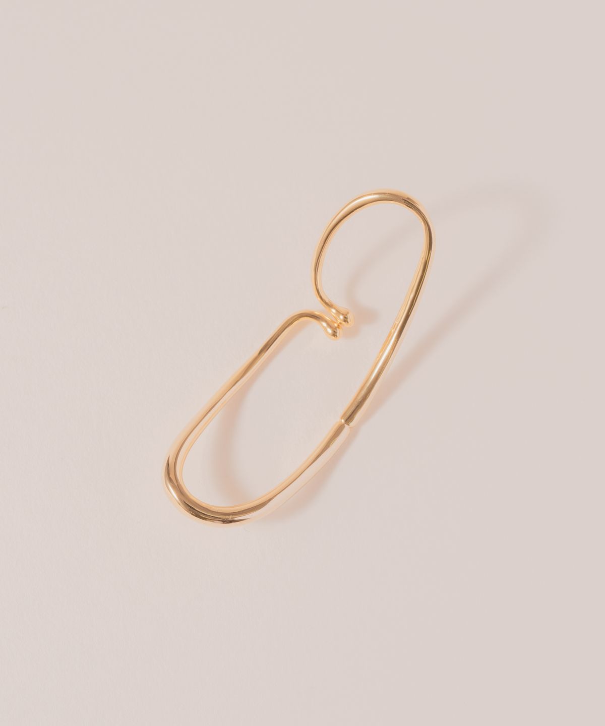 노비스도쿄(NOVICE TOKYO) 더블 레이어드 라지 후프 이어커프 Double Layered Large Hoop Ear Cuff / Gold