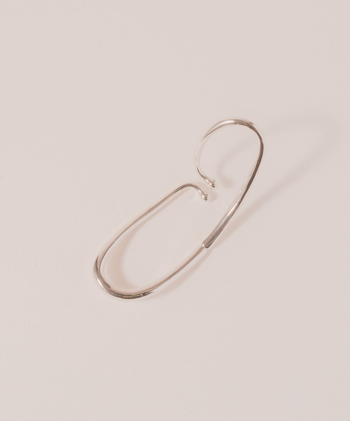 노비스도쿄(NOVICE TOKYO) 더블 레이어드 라지 후프 이어커프 Double Layered Large Hoop Ear Cuff / Silver