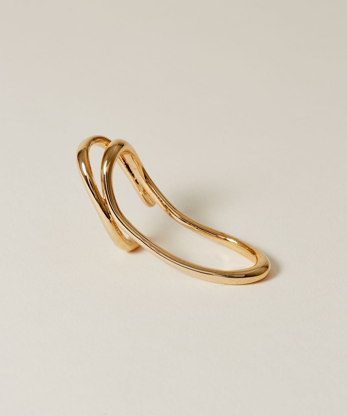 노비스도쿄(NOVICE TOKYO) 더블 뉘앙스 라인 이어커프 Double Nuance Line Ear Cuff / Gold