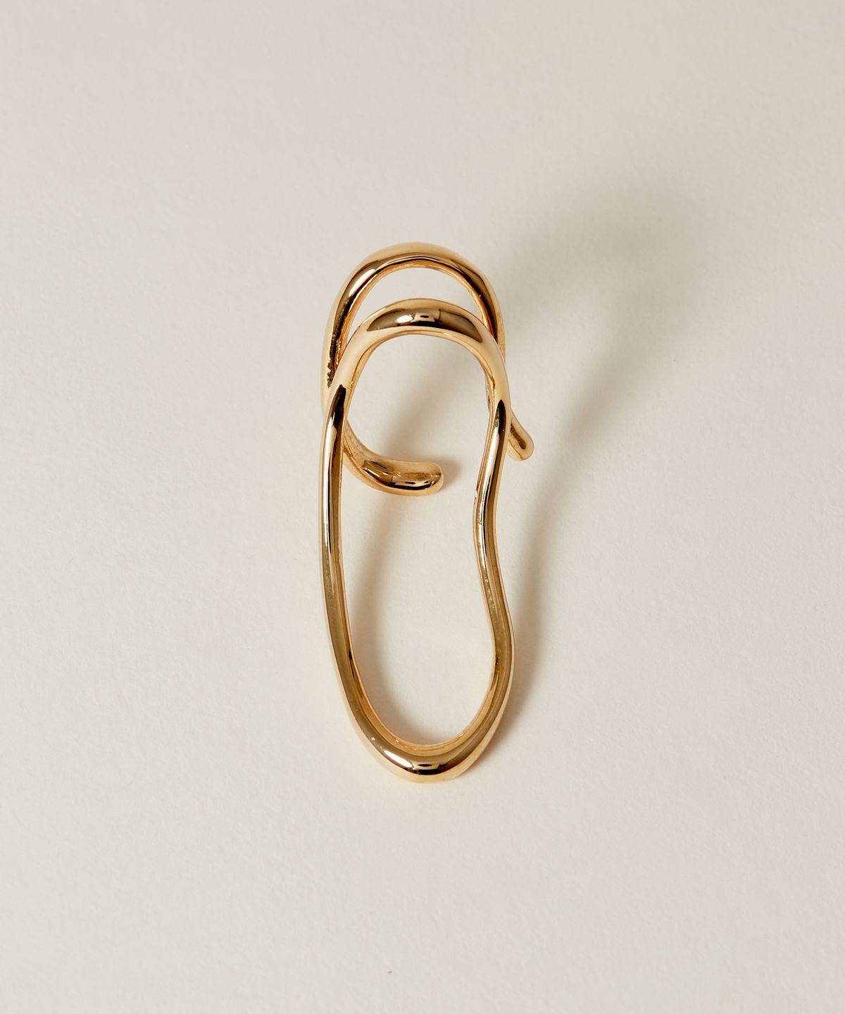 노비스도쿄(NOVICE TOKYO) 더블 뉘앙스 라인 이어커프 Double Nuance Line Ear Cuff / Gold