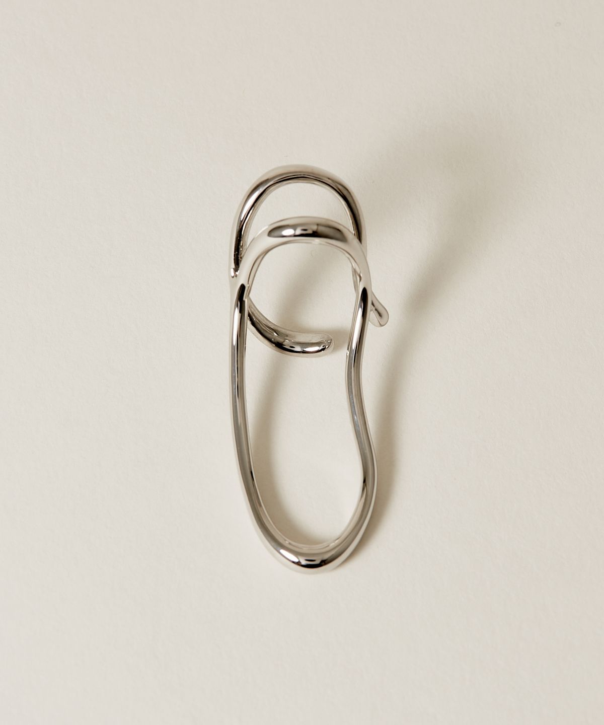 노비스도쿄(NOVICE TOKYO) 더블 뉘앙스 라인 이어커프 Double Nuance Line Ear Cuff / Silver