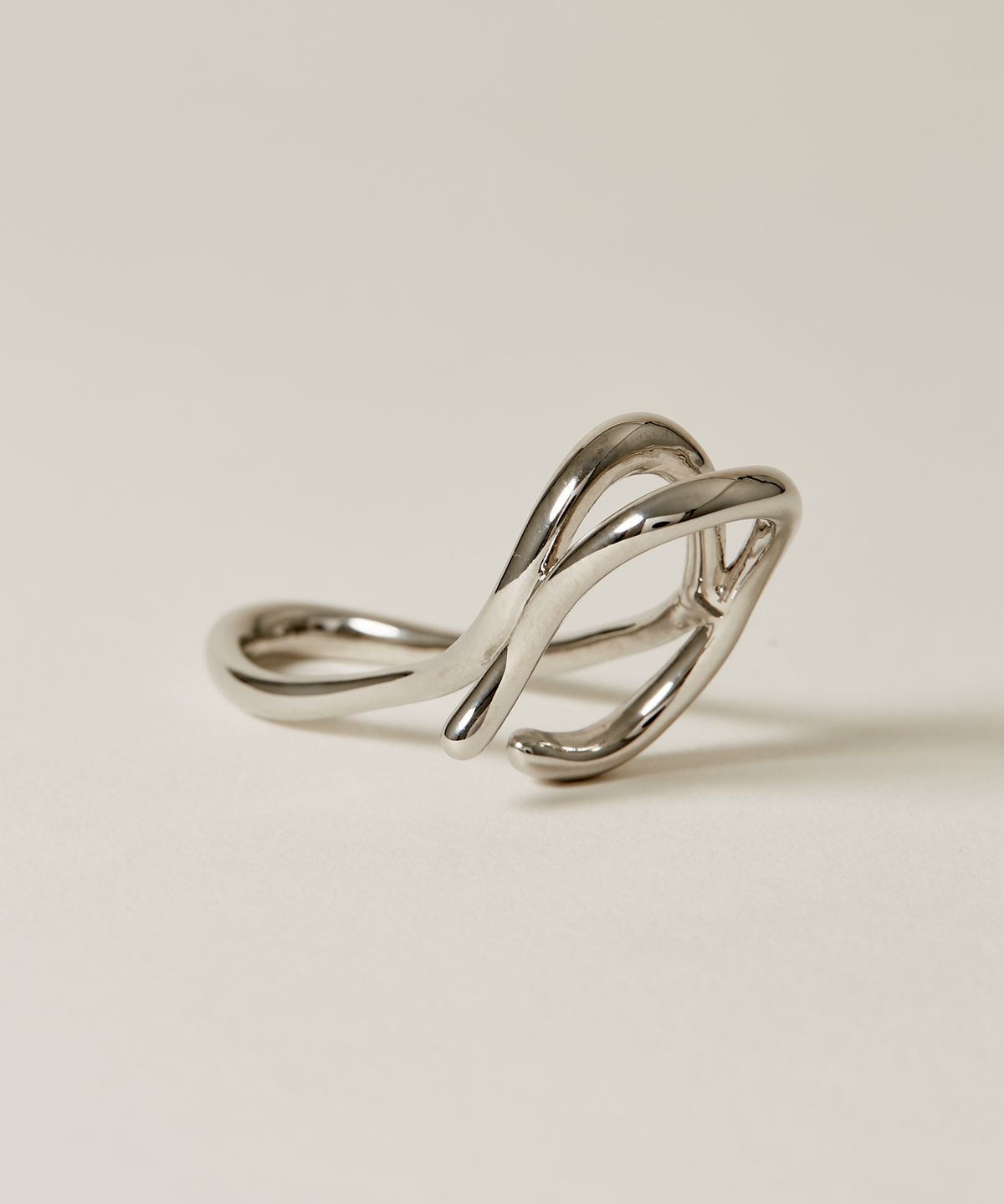노비스도쿄(NOVICE TOKYO) 더블 뉘앙스 라인 이어커프 Double Nuance Line Ear Cuff / Silver