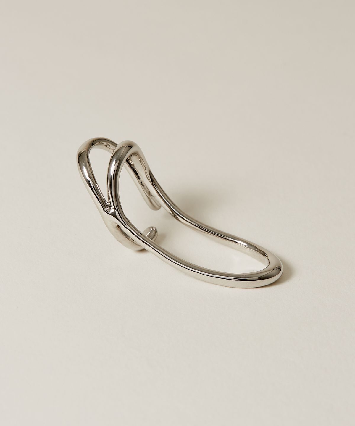 노비스도쿄(NOVICE TOKYO) 더블 뉘앙스 라인 이어커프 Double Nuance Line Ear Cuff / Silver