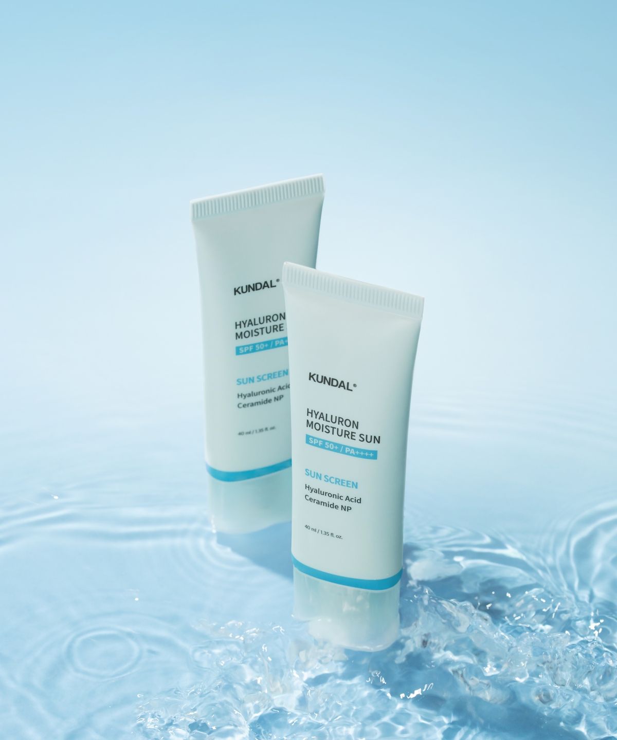 쿤달(KUNDAL) 히알루론 수분 선크림 40ml 2구