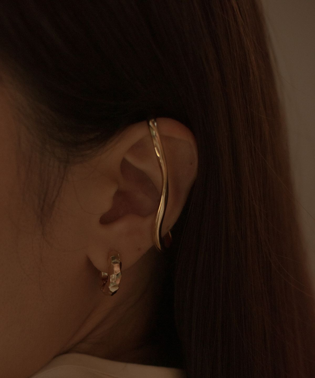 노비스도쿄(NOVICE TOKYO) 라지 헬릭스 이어커프 Large Helix Ear Cuff / Gold