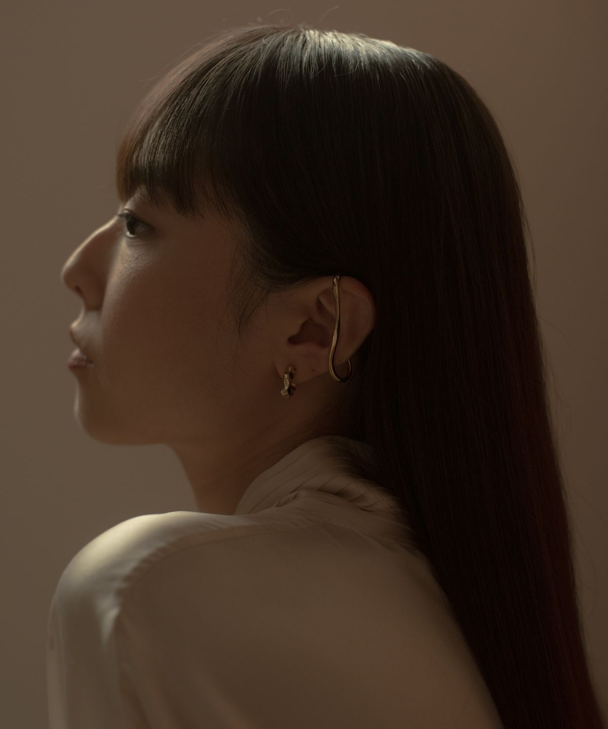 노비스도쿄(NOVICE TOKYO) 라지 헬릭스 이어커프 Large Helix Ear Cuff / Gold