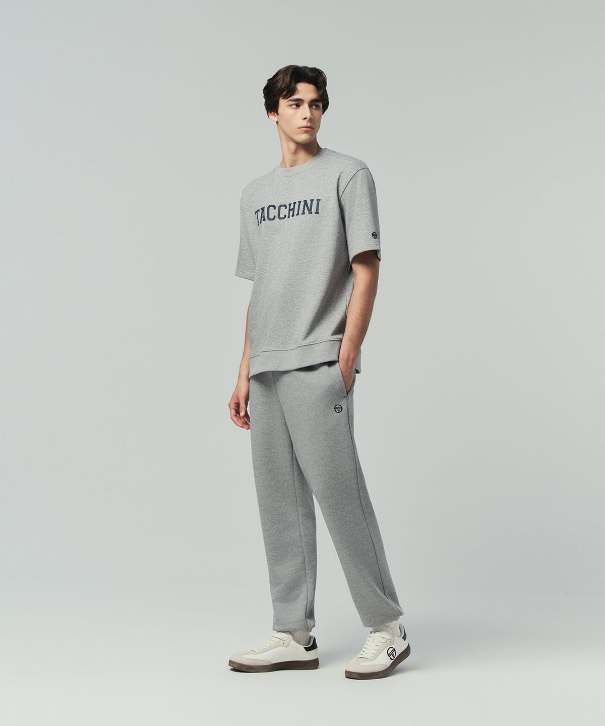 세르지오 타키니(SERGIO TACCHINI) M 쿠쉬라이트 프렌치 조거팬츠 (Melange Grey)