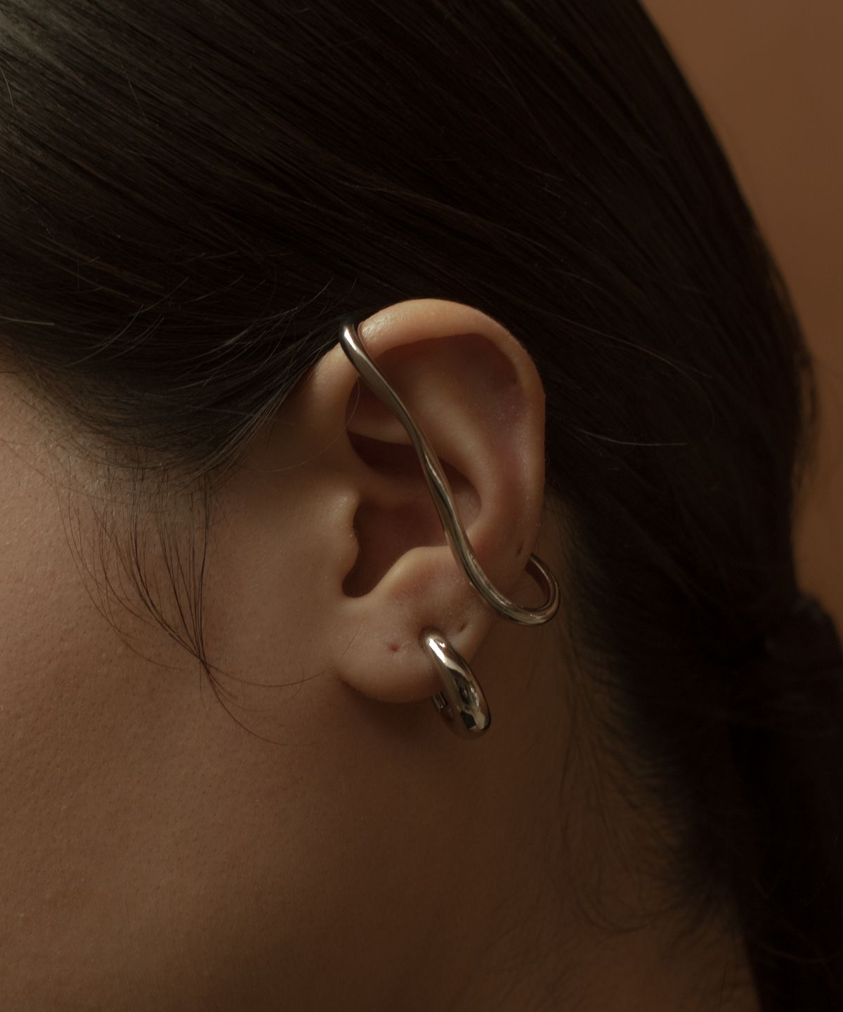 노비스도쿄(NOVICE TOKYO) 라지 헬릭스 이어커프 Large Helix Ear Cuff / Silver